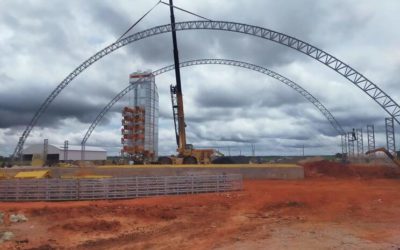 Se inicia el montaje de una planta de silos para soja en Bolivia