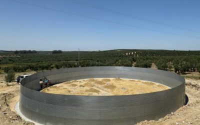 Depósito de agua para granja en Arahal, Sevilla