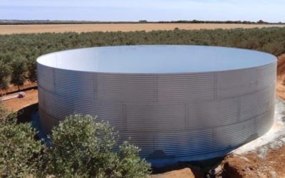 Installation of Water Storage Tank for Irrigation in Jaen, Spain