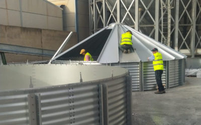 Installation of Soybean Meal Silos at a Feed Factory in Guadix