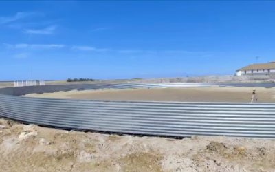 5.5 Million-Liter Water Tank Installation