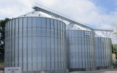 Silos para trigo en Suecia