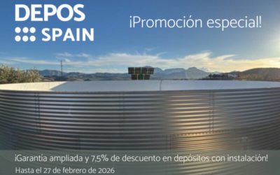 Oferta especial en depósitos de agua DeposSpain® con instalación incluida