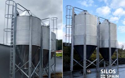 Farm silos with pneumatic loading and decompression in Portugal